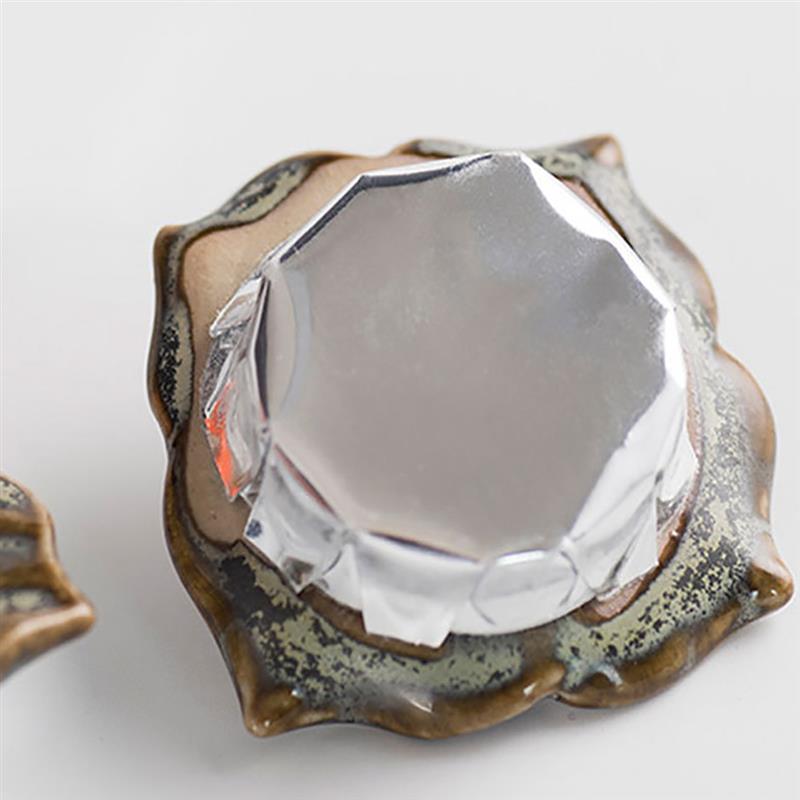 Tea Container Ceramic Tomato Shaped Tea Canister Tin Food Storage Container Tank Pu'Er Longjing Tea White Porcelain Tea Pot