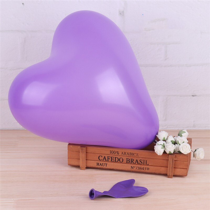 100 pcs/lot 10 pouces 2.2g Thinken Latex ballon romantique coeur forme ballons saint valentin mariage anniversaire fête décoration jouet: 7