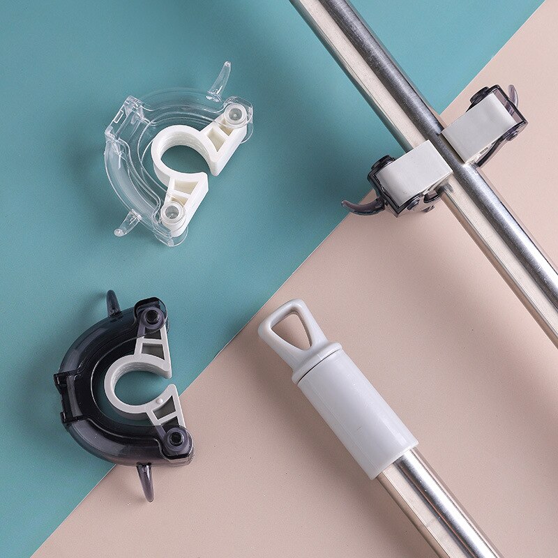 Aan de muur gemonteerde dweilorganizer houder borstel bezemhanger opbergrek keukengereedschap muur huishoudaccessoire hangende pijphaken 1pc