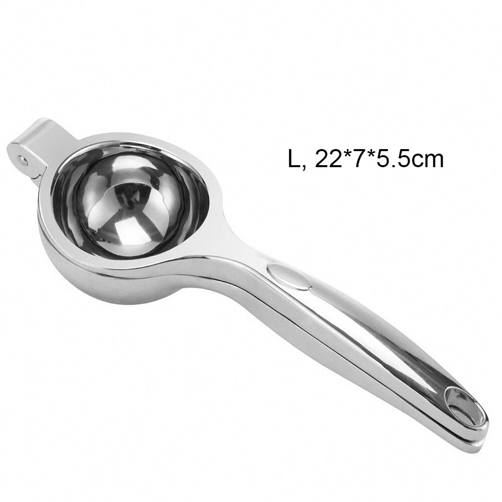 Household Manual Fruit Lemon Juicer Citrus Orange Hand Squeezer Press Machine Stainless Steel Multifunction Kitchen Tools: Upgrade Silver L