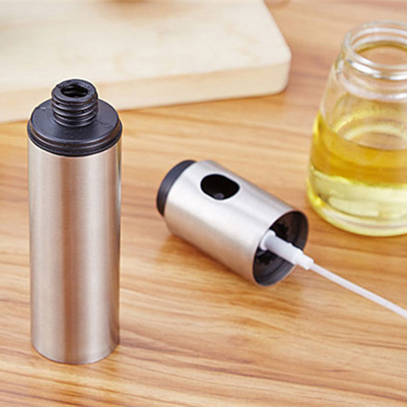 Stainless Steel Olive Mister Oil Spray Pump Fine Bottle Oil Sprayer Pot Cooking Roast Bake Oil Bottle Tools Oil Dispense DEC889