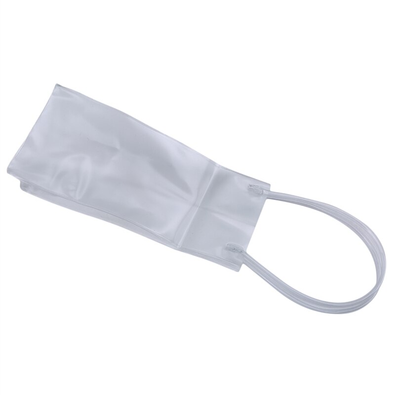 PVC Leakproof Ice Bag ECO Friendly Transparent Ice Pack Portable Ice Bucket Wine Champagne Bottle Chiller With Carry Handle: Default Title