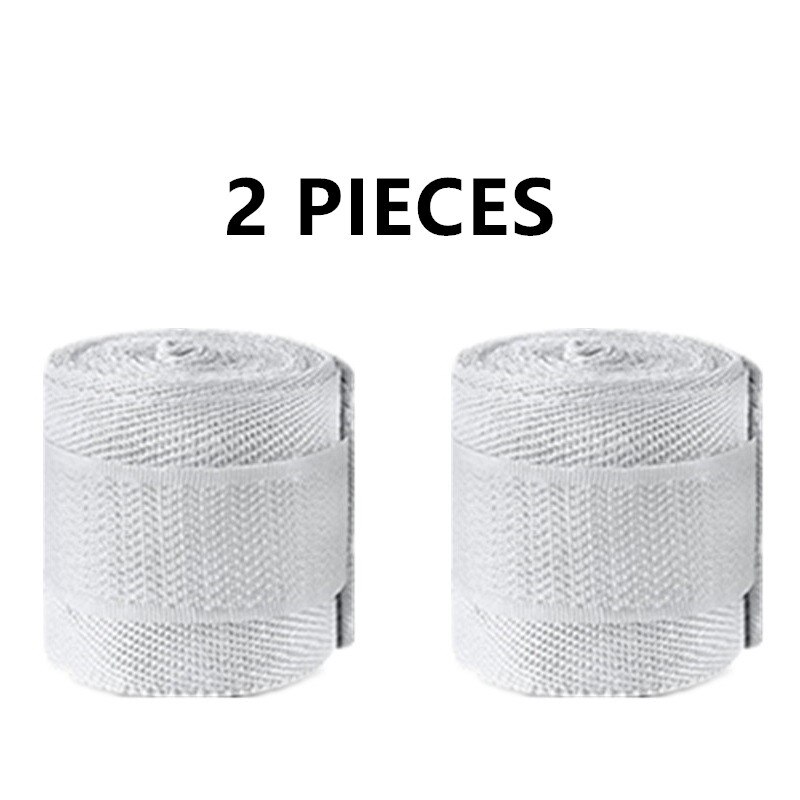 2 Rolls 2.5M Cotton Boxing Bandage Sports Strap Sanda Gauntlets MMA Hand Gloves Wraps Belt Wraps Bandage For Competition: WHITE