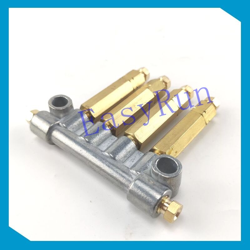 Brass 2-10ways Adjustable Lube Oil Piston Distributor Value Manifold Block Seperator Valve For Lubrication System 4941639