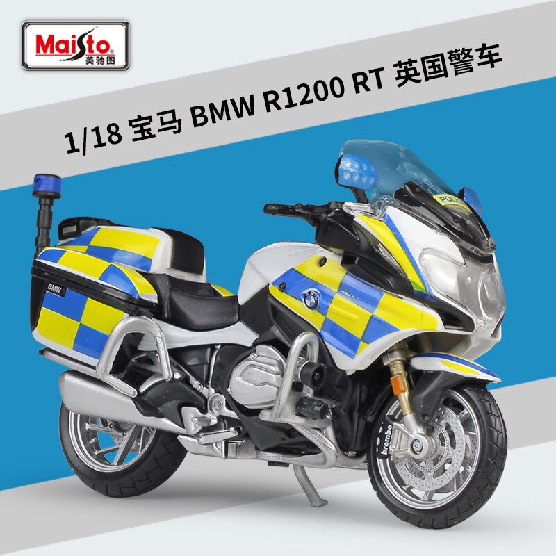 1:18 Maisto R1200 RT Motocicletta di Polizia Modellini In Metallo Modello di Moto Da Collezione: 6 UK