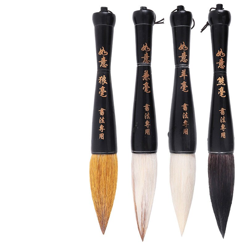 VILLFUL Kalligrafiepennenset 3 Stuks Penseelpennen Voor Chinese Schilderkunst Schrijven Aquarelpenseel Comfort Voor Beginners Kunstenaars