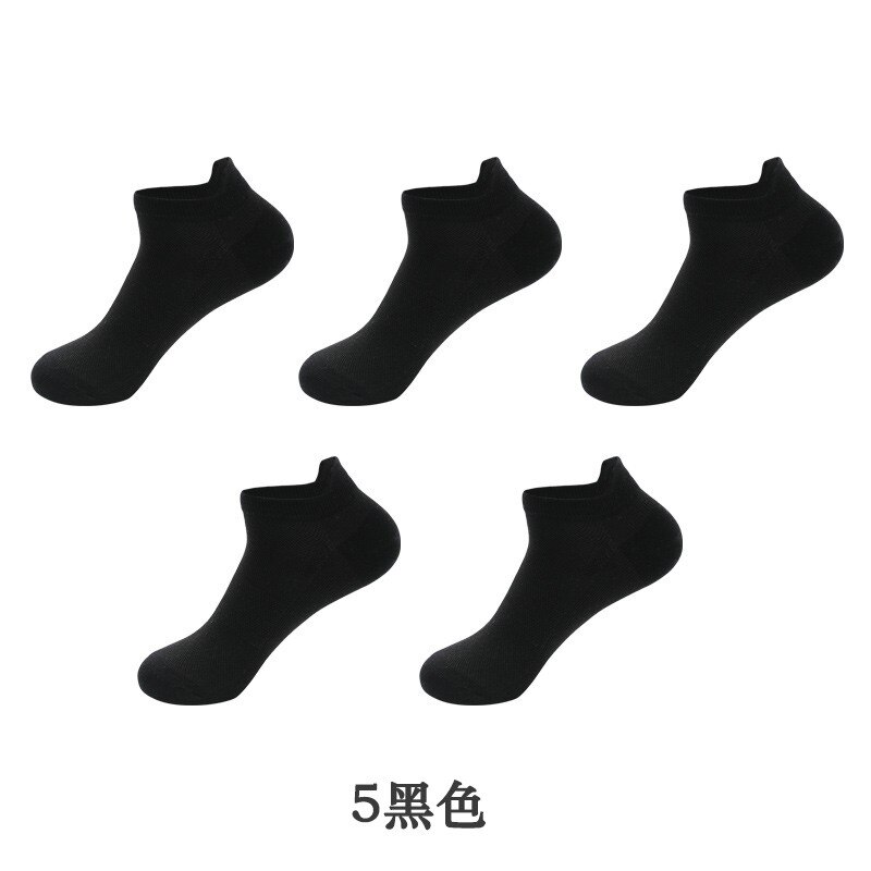 5 pairs Net surface Men's Short Socks male Low Cut Ankle Sock Summer Spring ventilation Cotton Socks