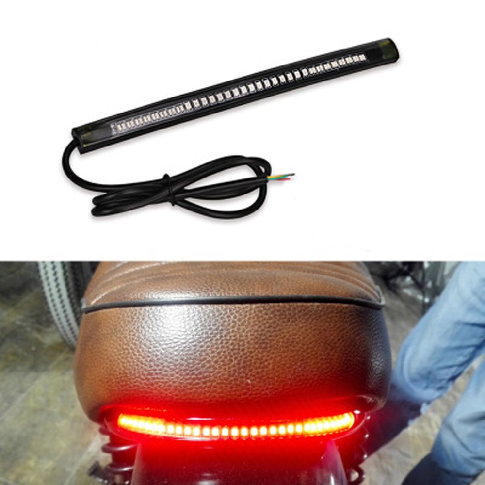 Flexible 48 LED Motorcycle Light Bar Strip Turn Signal Tail Brake for Bmw K75 Cafe Racer Retro Motorcycle Parts