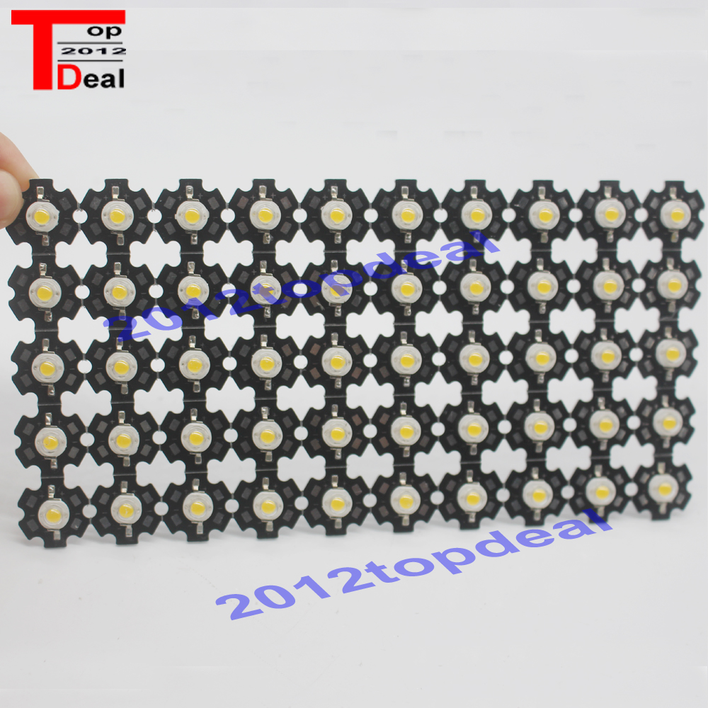 Bombilla LED de alta potencia, 1W, 3W, blanco frío/cálido, 3500K, 6500K, 15000K, 20000k, 30000k, diodos de cristal con Base de estrella de 20mm