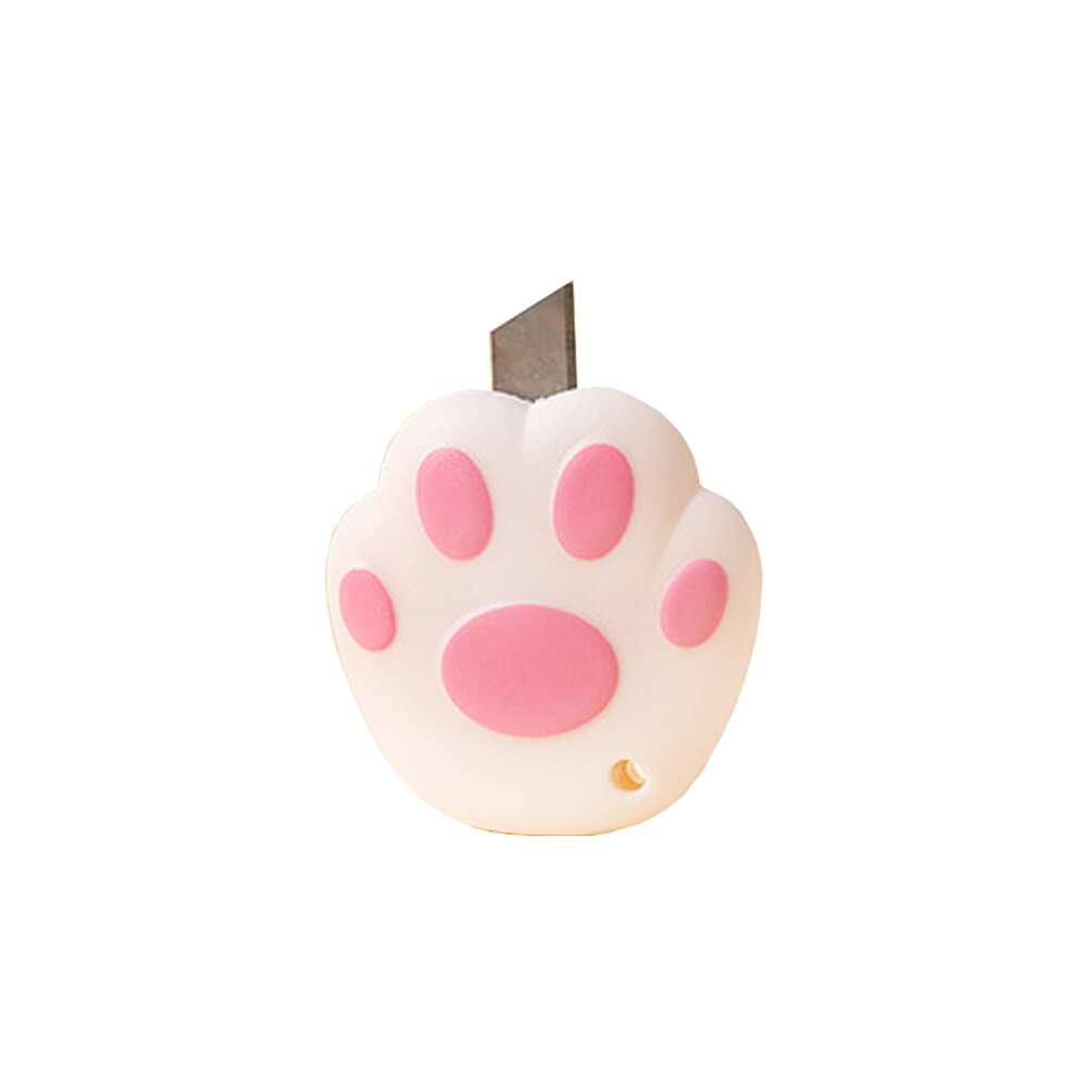 1Pc Kawaii Kat Poot Utility Mes Intrekbare Papier Cutter Express Doos Opener Snijmes School Stationery Office Supplies: I