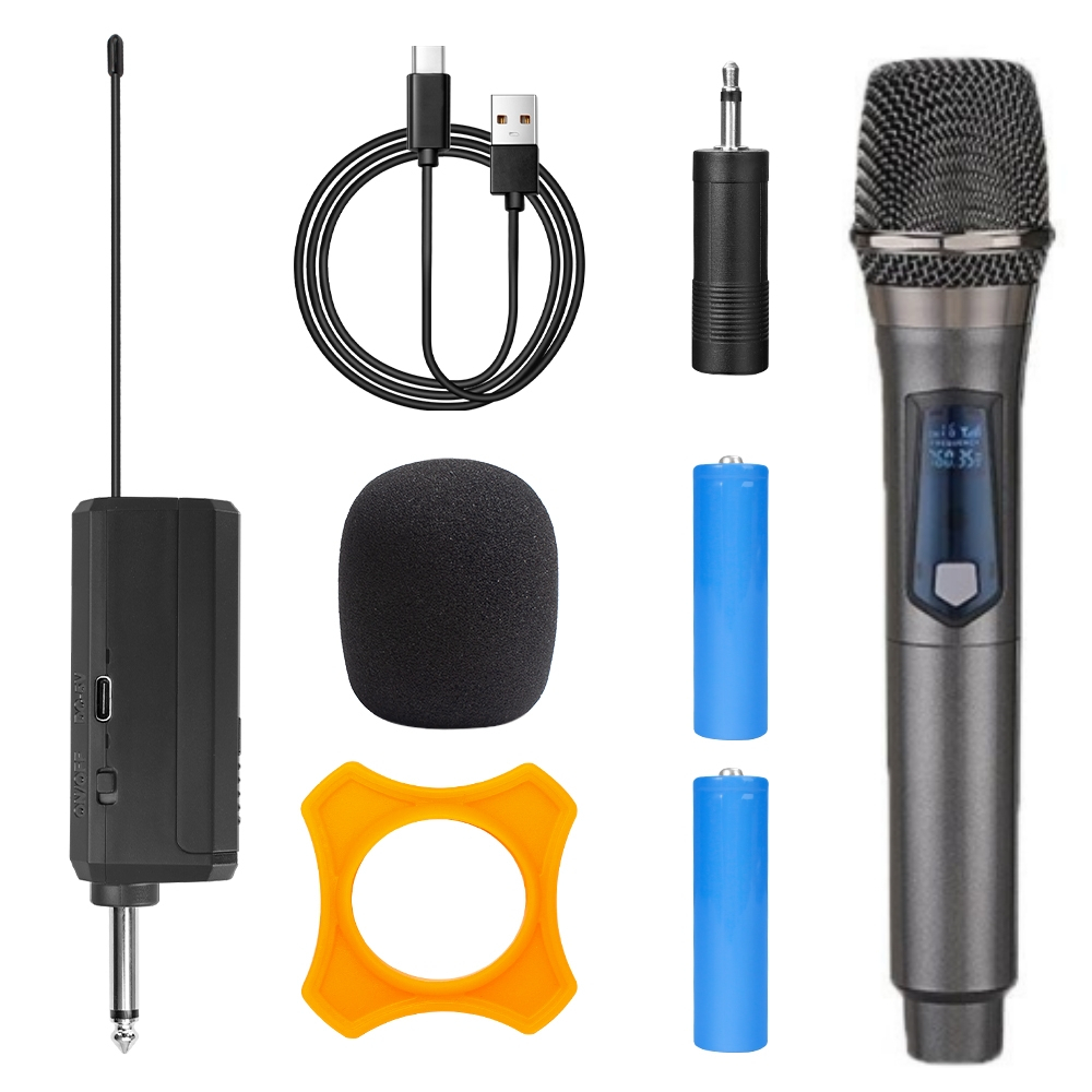 2.4G Wireless Microphone Karaoke Handheld Microphone Rechargeable Microphone Multi-Microphone Kits For Live Party Show Meeting: green