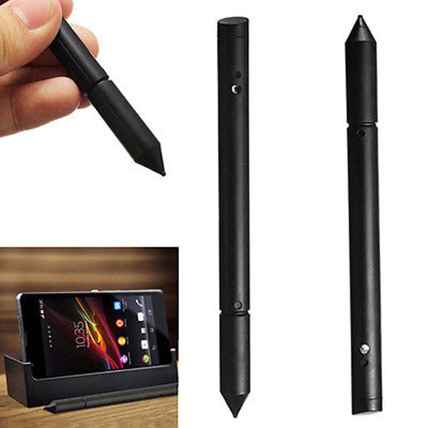 2 In 1 Touch Screen Pen Stylus Universal Pen Capacitieve Stylus Pen Rubber Nib Voor Iphone Ipad Samsung Tablet Telefoon pc