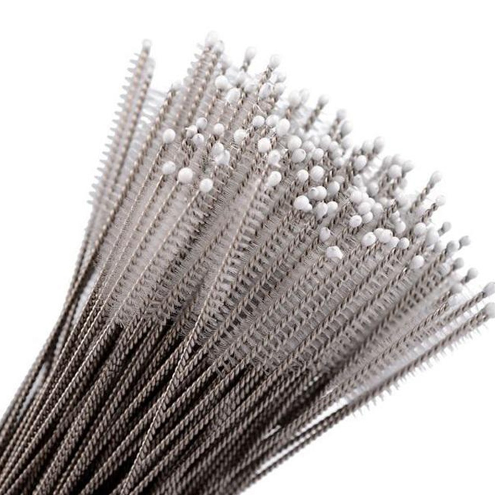 10pcs Rvs Multifunctionele Duurzaam Premium Zuigfles Melk Flessenborstel Drinken Pijp Stro Cleaning Tools