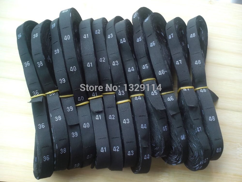 Number 34 35 36 37 38 39 40 41 42 43 44 45 46 47 48 Black woven polyester cloth shirt size label clothing