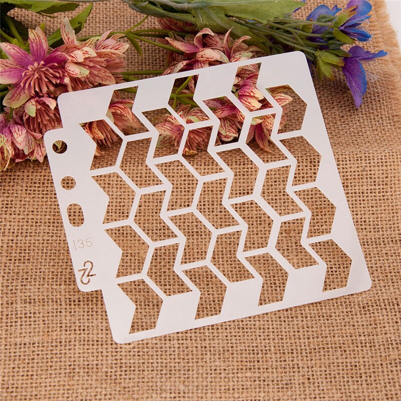 Many Styles Beautiful Stencils for DIY Scrapbooking Plastic Handmade Template Photo Album Cake Tools Diary Decor