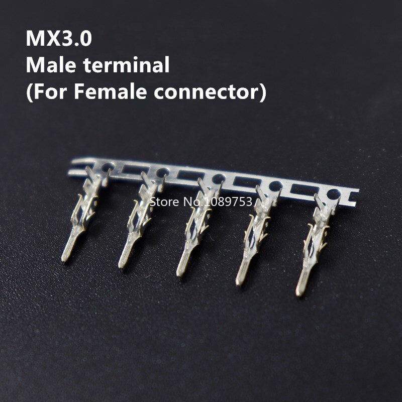 100Pcs MX3.0 Female Male Terminal Micro-Fit 3.0mm Connector Female Terminal Pins 43030-0001 / Male Terminal Pins 43031-0001