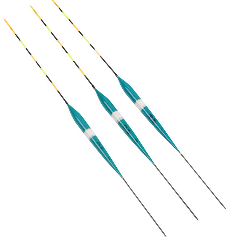 3Pcs/lot Led Electronic Fishing Float with Battery Night Floats Balsa Wood Night Vision Float Fishing Tackle Luminous Float: Blue