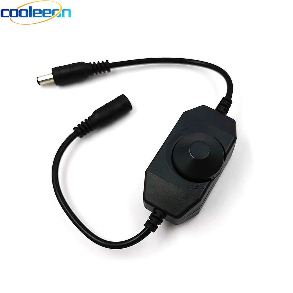 DC12-24V Led Licht Dimmer Voor Led Strip Lamp Dimmen 8A 96W Dimbare Dc Connector Verstelbare Schakelaar Voor Led Verlichting diy 12V 24V