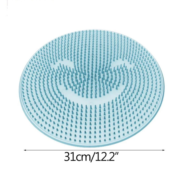 Brosse de lavage des pieds en silicone, coussin de massage des pieds, bain Polymères de douche, bain , Polymères coordonnants, lavage des pieds: green