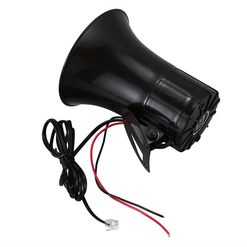 3 Tone Sound Car Recording Emergency Siren Horn Mic Emergency Amplifier Hooter Fire Alarm