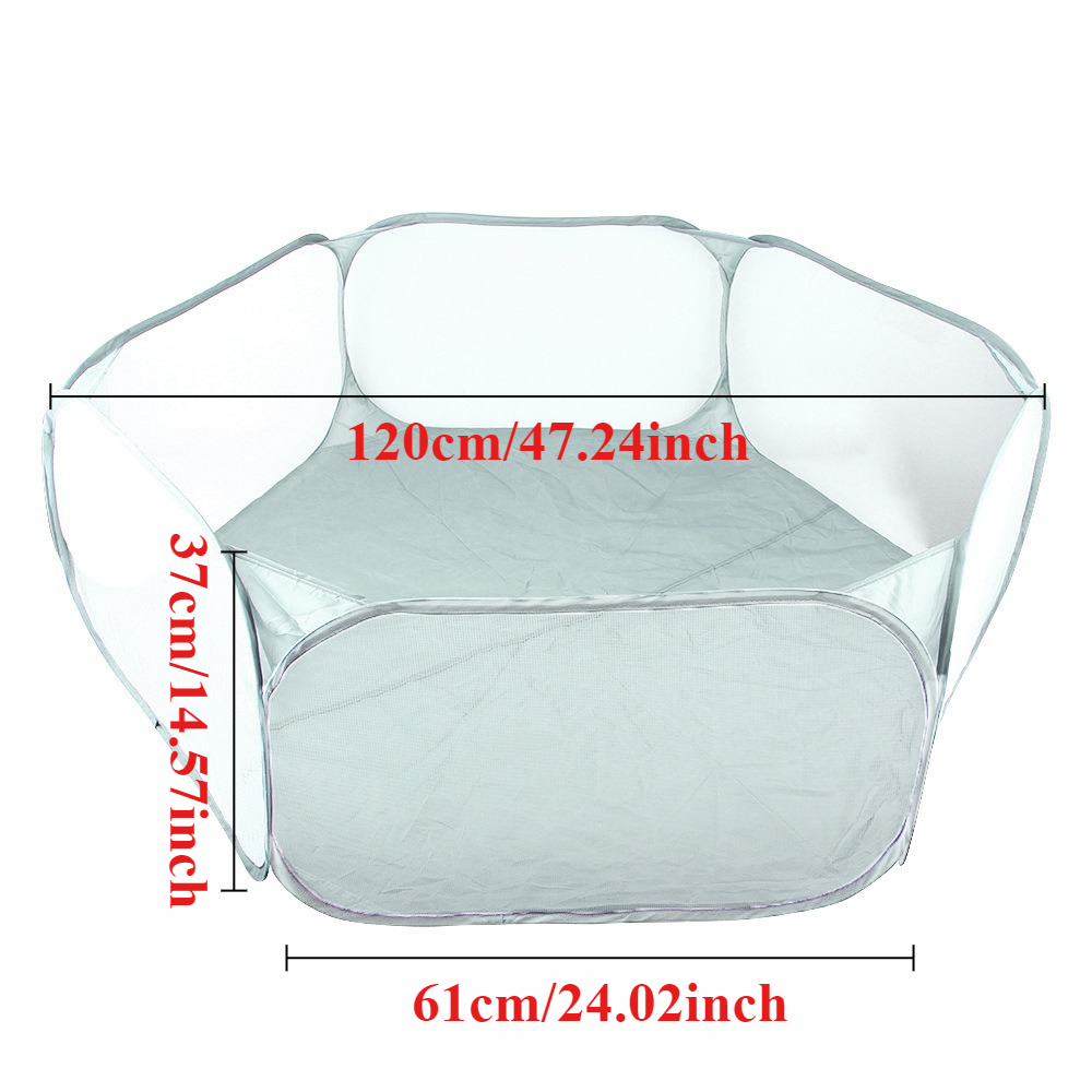 Marsvinbur bærbart kjæledyr katter hunder bur telt lekegrind sammenleggbart gjerde for hamster pinnsvin pustende tilbehør hamster: Blå