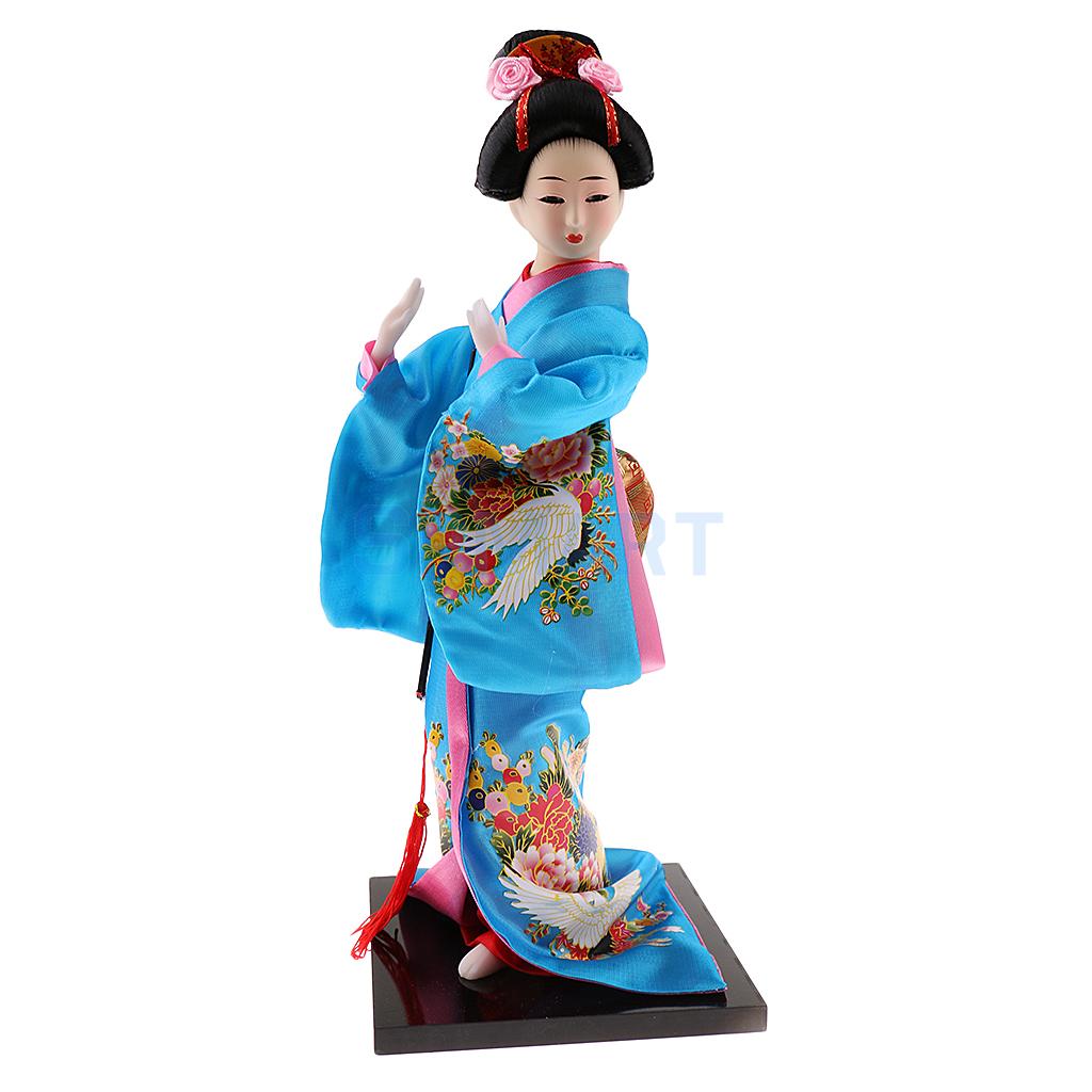 12 '' håndværk udsøgt japansk kimono geisha kabuki dukke til husdekoration udsmykning samlerobjekter håndværk: 2