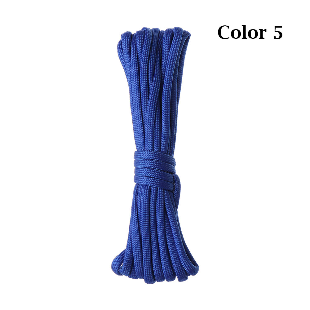 5 Meter länge 7-Strang Nylon Fallschirm-schnur Schlüsselband Zelt Seile Durchmesser 4mm draussen Werkzeuge Wandern Camping Ausrügestochen überleben Bausatz: 05