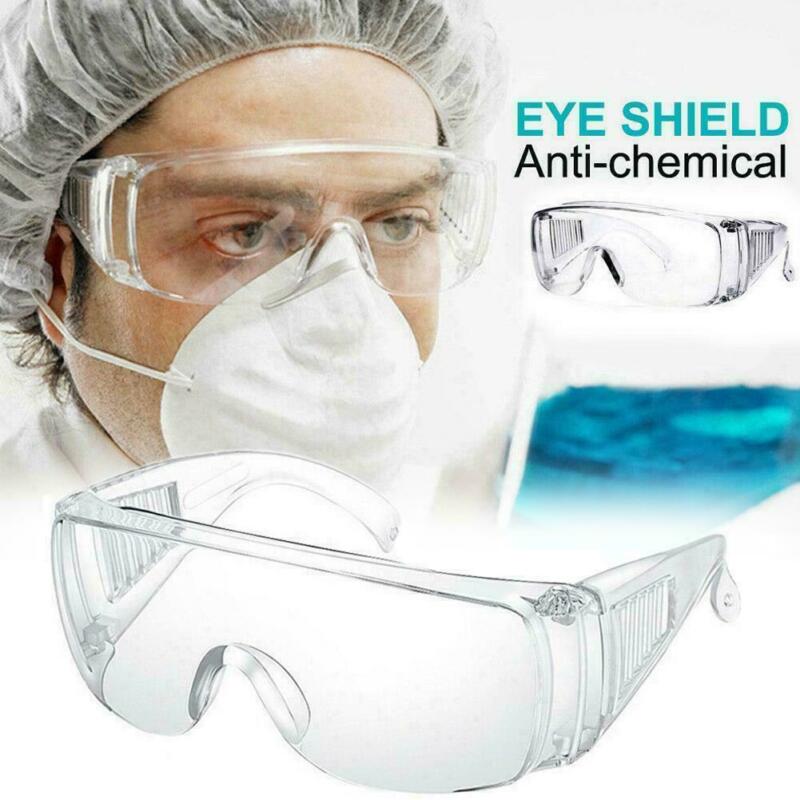 1Pcs Half Wrap Transparante Bril Anti Virus Veiligheid Goggles Bril Eye Bescherming Werk Lab Anti Dust Clear Lens Anti splash