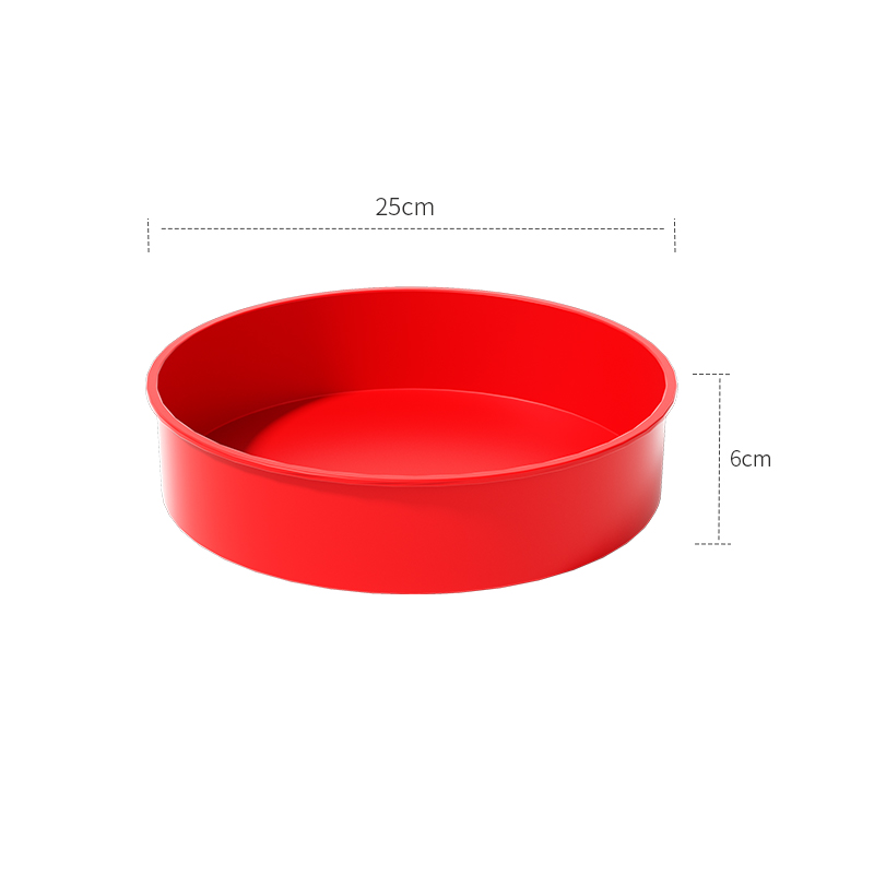 Runde Kuchenform – Silikon-Kuchenform zum Backen, antihaftbeschichtete Backform für Schichtkuchen, Käsekuchen und Schokoladenkuchen – 4" 6&q: Weiß