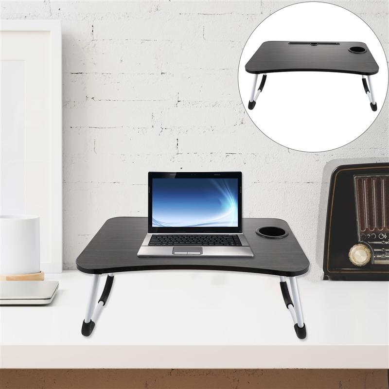 1pc Laptop Table Bedroom Study Desk Home Folding Desk Student Writing Table