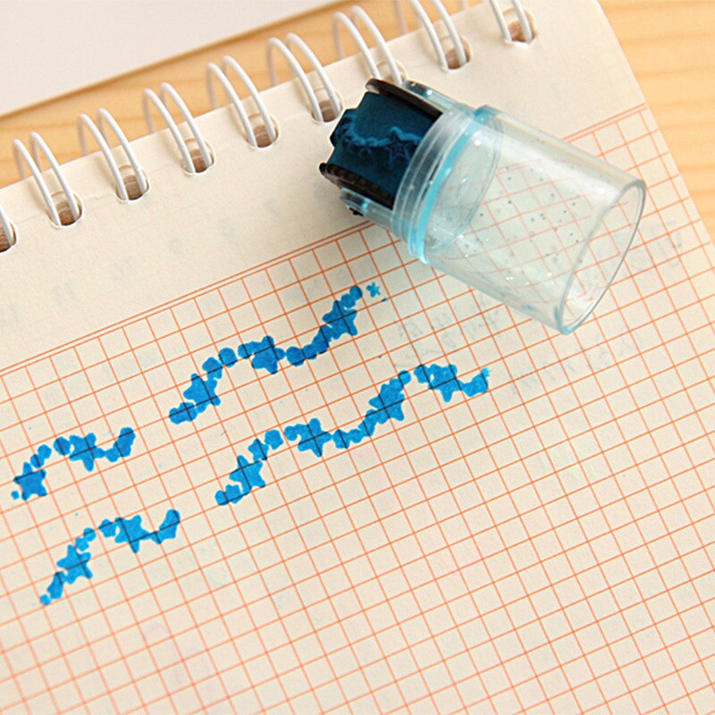 3 Pcs/set Combination Pens Shape Stamps Sets DIY Stamp for Scrapbooking Kawaii Stationery Inkpad Stamp Office School Supplies