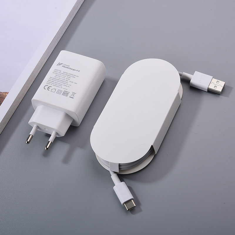 Originele 33W Quick Fast Charger Adapter Usb Type C Snel Opladen Kabel Voor Vivo S12 Pro X60 X70 Pro S10 pro S9 Iqoo Neo5 Se 8 Pro: EU add cable