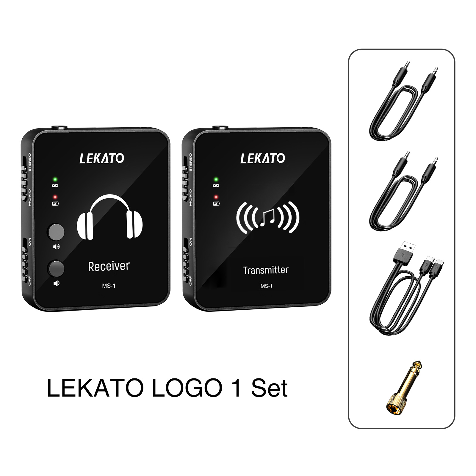 LEKATO M-VAVE M8 WP-10 2,4G auriculares inalámbricos Monitor Cuvave transmisor receptor sistema soporte estéreo Mono: Púrpura claro