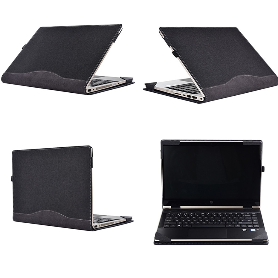 Afneembare Case Voor Hp Pavilion 14 "Laptop Sleeve Cover Voor Hp Pavilion X360 Convertible 14 Inch PU Leather beschermhoes