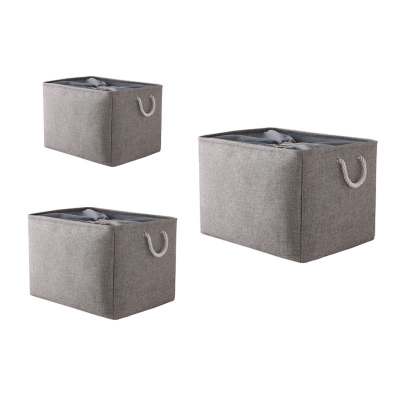 Folding Storage Basket Linen Storage Box Bins Fabric Organizer Closet Cloth Storage Bin Home Laundry Clothes Storage Supplies
