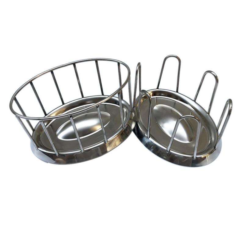 304 Rvs Diameter Ronde Reling Vorm Schildpad Kom Rvs Schildpad Voedsel Schotel Food-grade Reptiel feeder