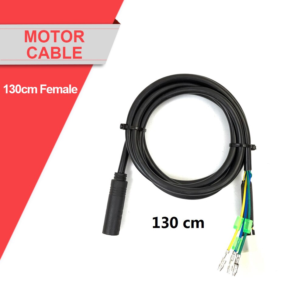 Ebike Conversion Cable 9 Pin Julet Wheel Hub Motor Waterproof Cable for Electric Bicycle Accessories: 130cm Female