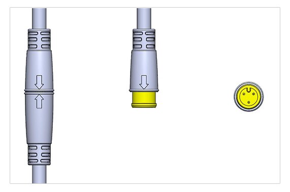 Julet Mini Connector 2 3 4 5 6 Pin Waterdichte Pulg Kabel Elektrische Fiets Ebike Verlengkabel Connector Voor Ebike onderdelen: 3 Pin Male 3PCS