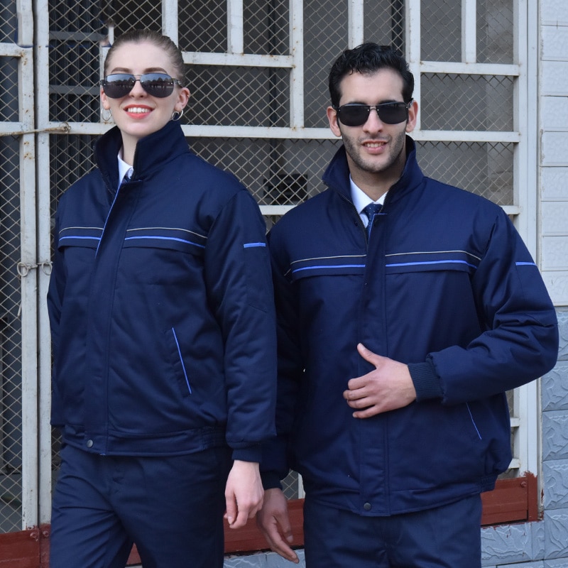 Winter Arbeitskleidung Overall für Männer Frauen Baumwolle Mantel Jacke Tragen-beständig Auto Reparatur Bau Fabrik Arbeits Uniformen