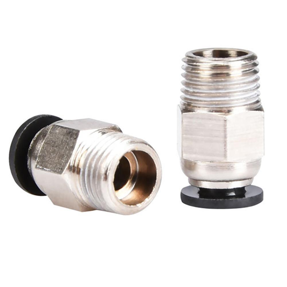 2Pcs Pc4-01pneumatic Connectors Afstandsbediening Voor V6 V5 J- Bowden 1.75/3Mm Ptfe Buis Snelkoppeling Fit hotend 3d Printer Deel E0r6: Default Title