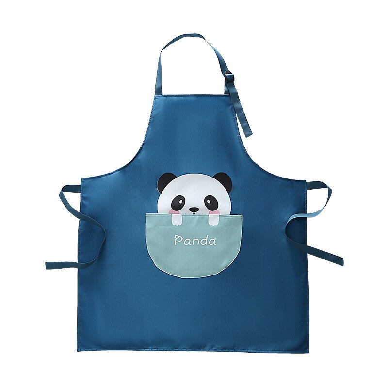 Keukenschort Cartoon Animal Print Waterdicht En Antifouling Olie Proof Bib Thuis Cleaning Tools Voor Mannen Vrouwen Bakken Accessoires: 001