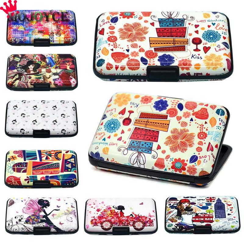 Boîte de cartes de crédit Anti-vol, numérisation RFID imprimée pour femmes, poche porte-cartes