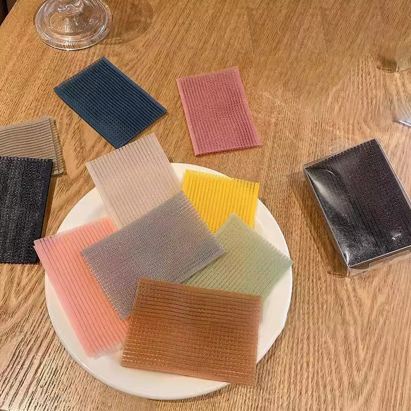 10 Uds. De flequillo de Color sólido, postes de pasta mágica, pegatina para el cabello, Clip para mujer, maquillaje facial, parche de Velcro, accesorios para el cabello, herramientas de estilismo