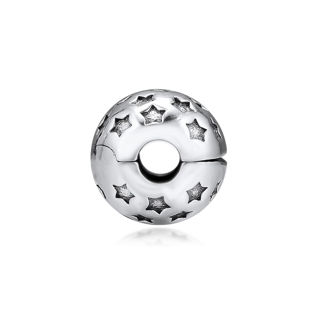 CKK berloque 925 Sterling Silver Star Clip Charms Beads Fits Original Bracelets Charm Silver 925 Jewelry