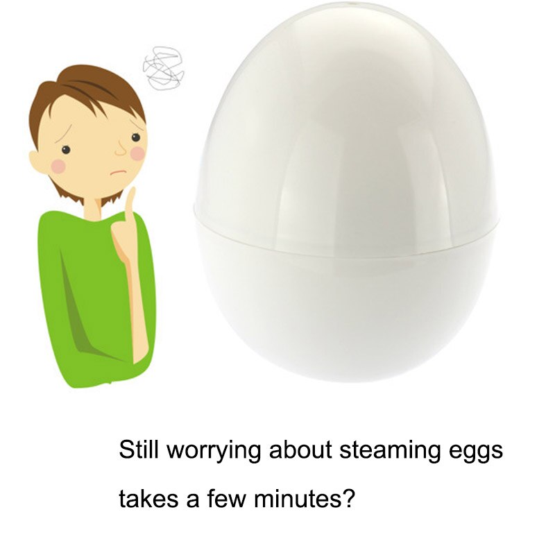Microwave Egg Cooker for 4 Eggs Easy to Use Adjustable Egg Cooker TB