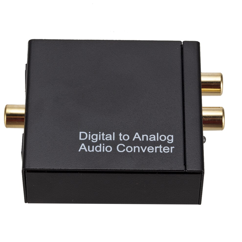 Digital to Analog Audio Converter 3.5mm Optical Fiber Toslink Coaxial Signal to RCA R/L Audio Decoder SPDIF ATV DAC Amplifier