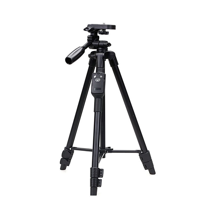 UBeesize Camera Tripod, 163cm Camera Tripod Portable with Remote Control and Mobile Phone Holder,Aluminum Photo Tripod for Video Recording, Live Streaming Black