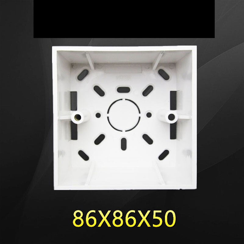5cm Surface Mounted Bottom Box Switch Socket Universal Type 86 Bottom Box Surface Mounted Wire Box 86mm*86mm*50mm