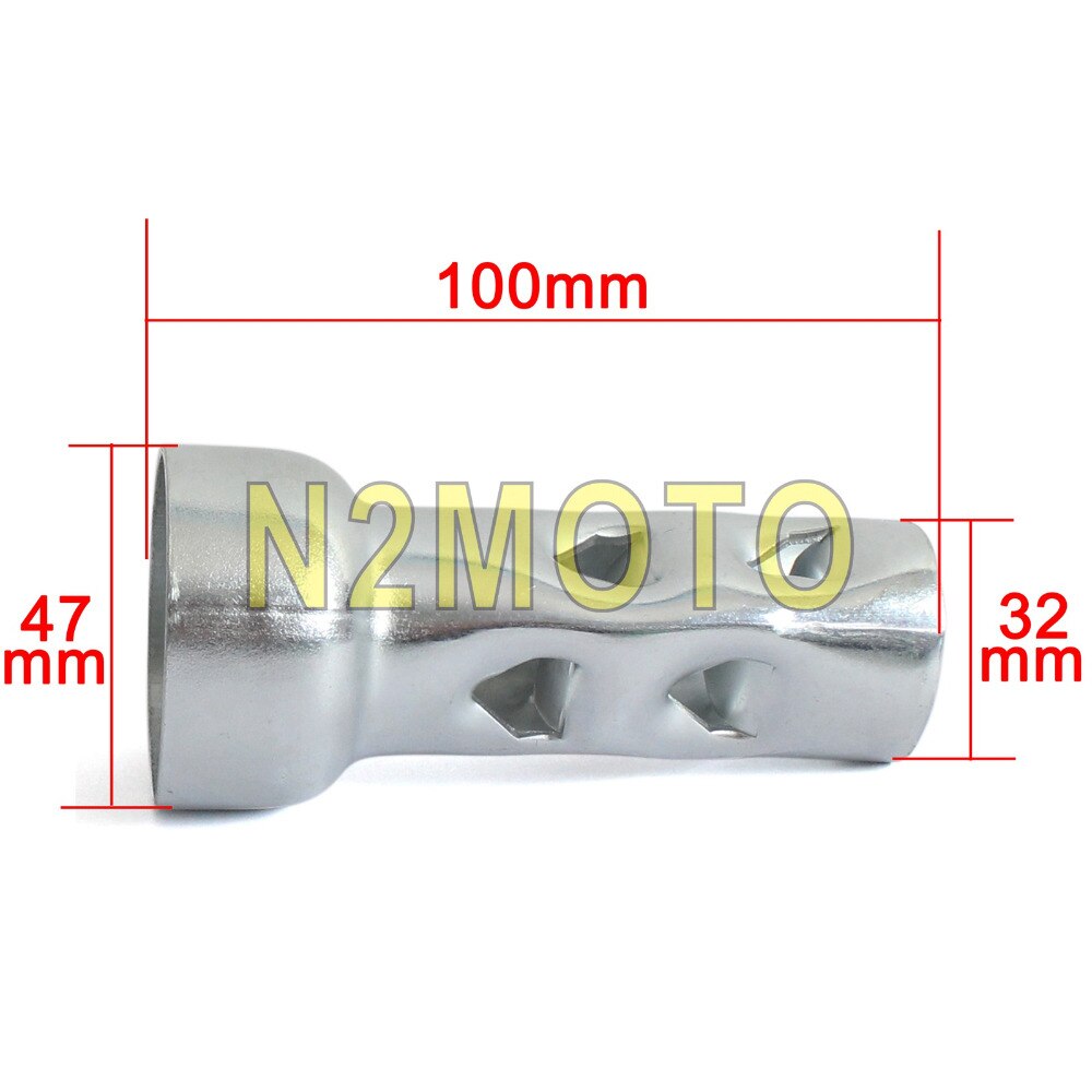 Reductor de ruido de escape Universal para motocicleta Harley, Chopper, café, Racer, Sportster, Touring, 47mm, 2 uds.