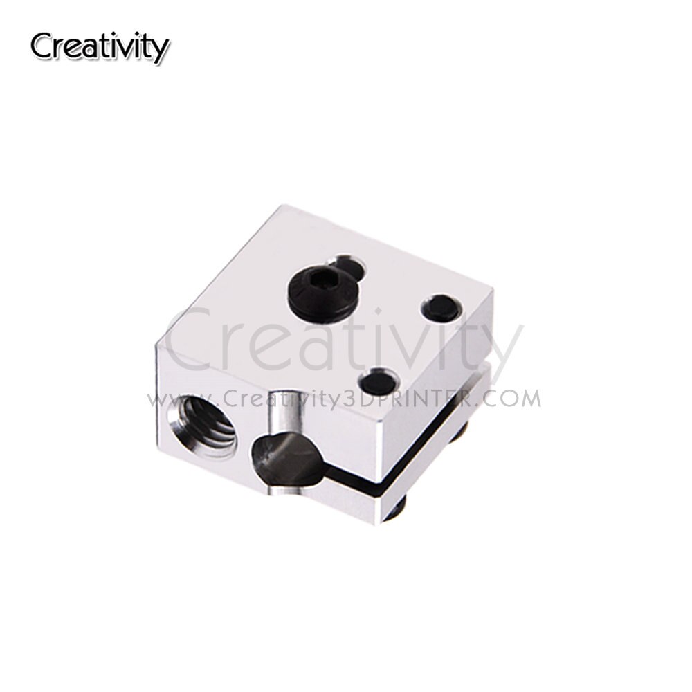 1PCS 3D Printer Parts Heater Block e3d v6 Hotend Volcano Heat Block Extruder Artillery Sidewinder X1&amp; Genius J-head Aluminium